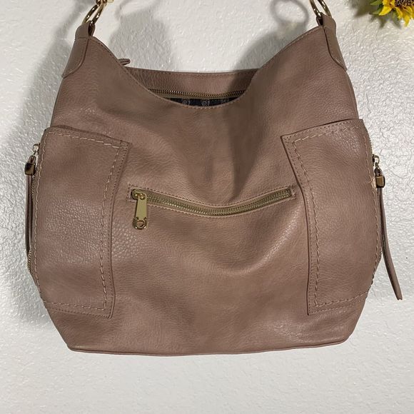 Miztigue Vegan Leather Handbag Shoulder Bag Grace Hobo Mauve Lilac Purse - Picture 5 of 16